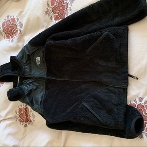 Black Furry Northface Jacket